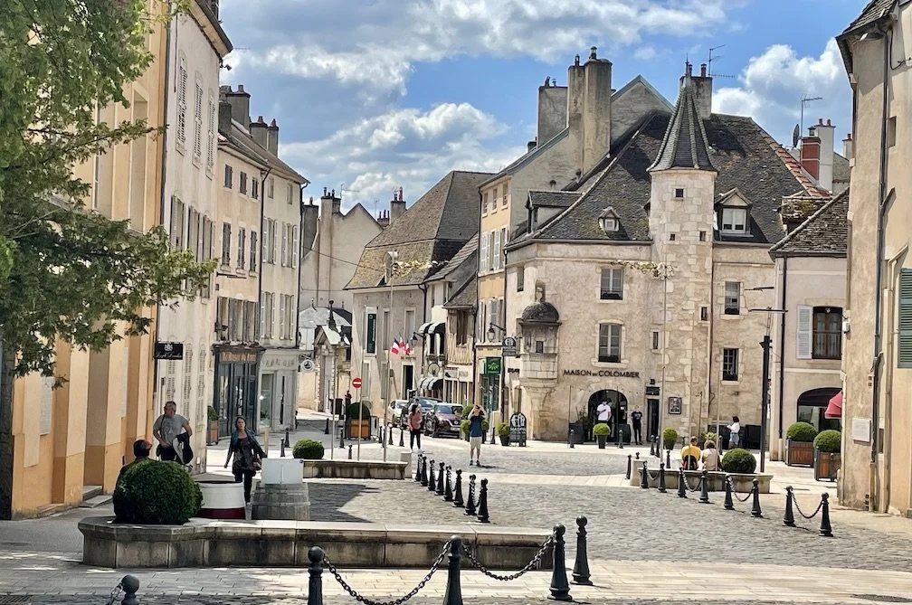 Beaune's old town, inside the ramparts